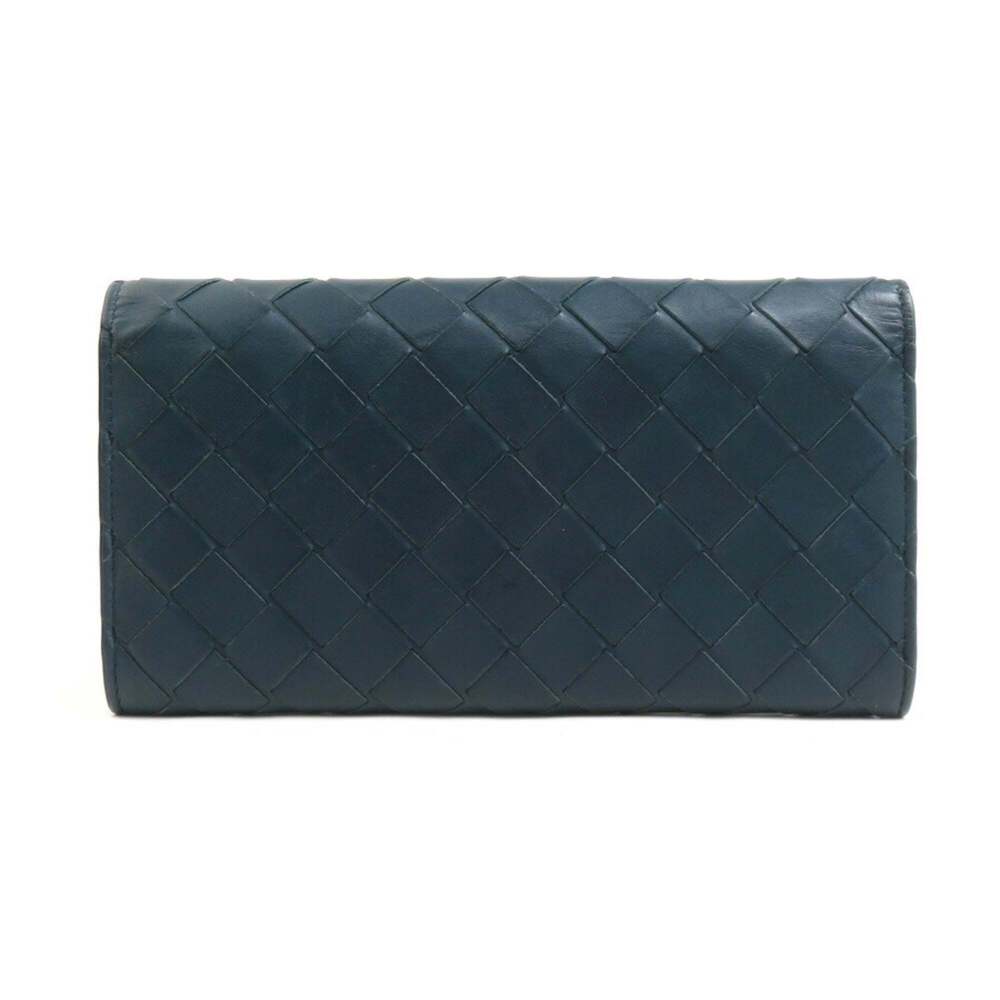 Bottega Veneta long wallet in intrecciato leather blue-green for men and wome... - Picture 2 of 5